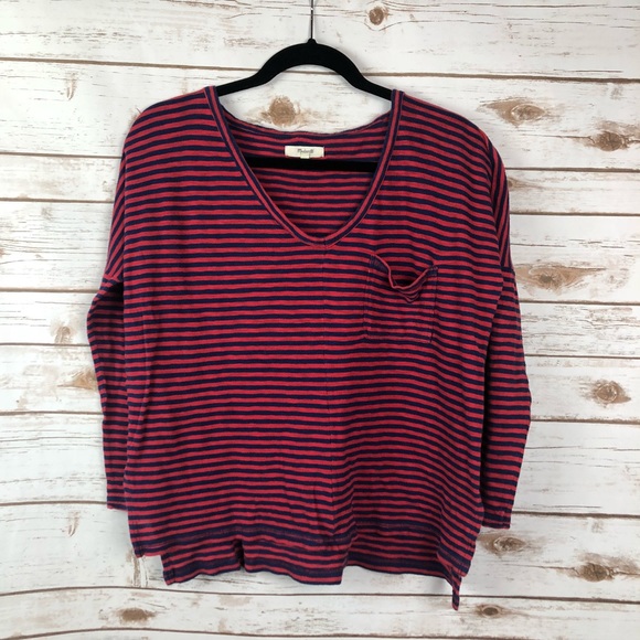 Madewell Tops - Madewell Boxy Striped Oversized Tee